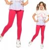 Girls long leggings for children Zoe amaranth